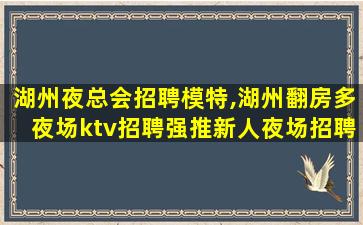 湖州夜总会招聘模特,湖州翻房多夜场ktv招聘强推新人夜场招聘